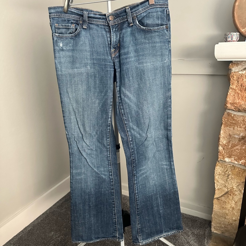 Citizens Of Humanity Medium Blue Flare Jeans